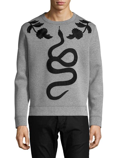 snake on gucci sweatshirt